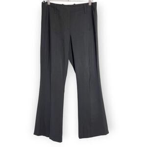 HUGO BOSS Tulia Virgin Wool Flare Leg Trousers SIZE 4 Black Dress Pants